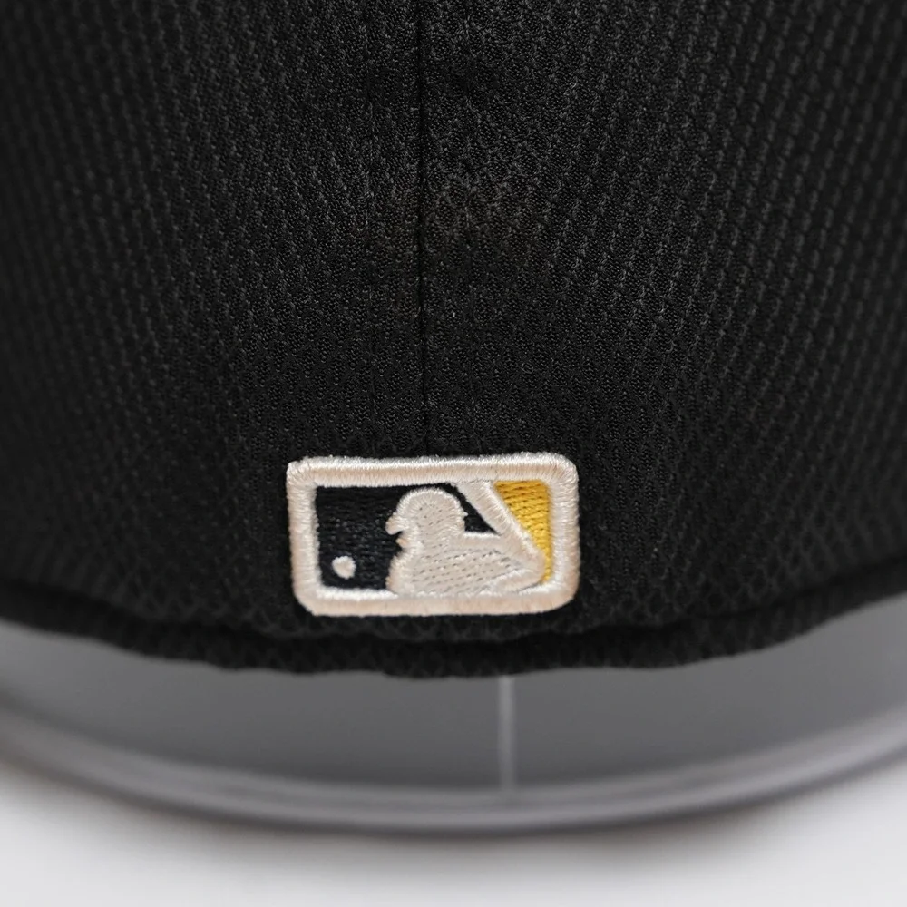 New‎ Era 59FIFTY Pittsburgh Pirates Hat Fitted Size 7 3/8 Black Yellow MLB